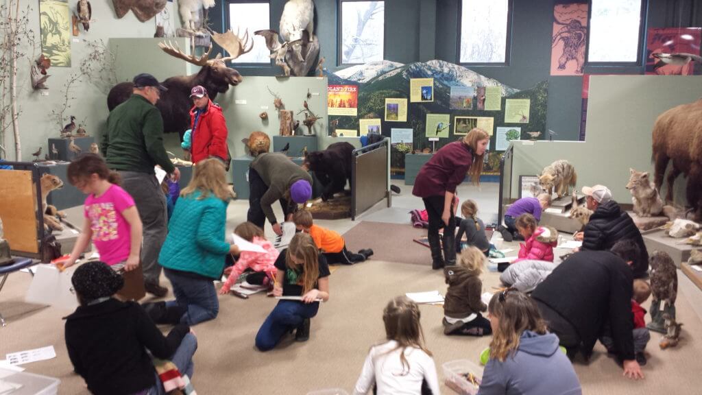 Museum tours at the Montana Natural History Center for a local school group.