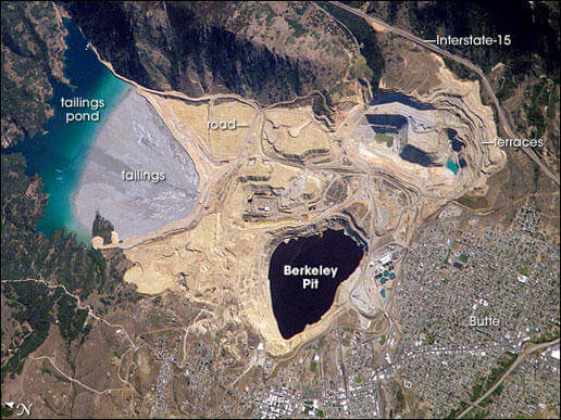 Berkeley Pit, Butte, MT, from above