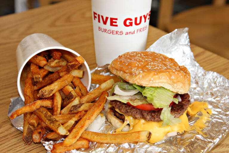 five guys burger and fries
